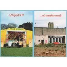 Frog World Fairground Transit Van Stall Vs Futon Shop Postcard