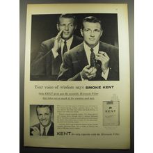 1955 Kent Cigarettes Advertisement - Your voice of wisdom says smoke Kent