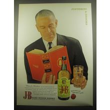 1959 J&B Scotch Ad - Charles Dickens was an eminent patron of Justerini & Brooks