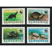 Slovenia WWF European Pond Tortoise 4v 1996 MNH SG#279-282 MI#131-134 Sc#247 a-d