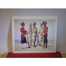 DOGLAS and PUNJABIS INDIAN ARMY, by A C Lovett postcard National Army Museum =