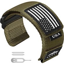 Abanen Rugged Tactical Nylon Watch Band for Garmin Instinct/Instinct 2 Solar