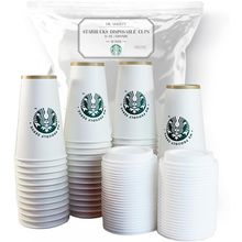 50 Sets] Disposable Coffee Cups with Lids (16Oz Grande) - to Go Hot Cocoa Cup,