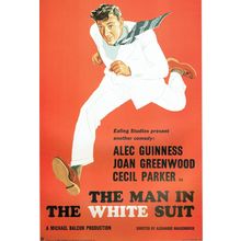 The Man in The White Suit -British 1951 Poster Canvas Movie Film Print A0 A1 A2