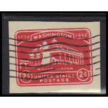Used U525 2c Mount Vernon Very Fine Cut Square Z2879