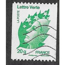 FRA 2011 (20G LETTRE VERTE) 'MARIANNE DE FRANCE ' FINE USED (EBID65-978)