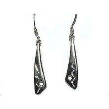 Sterling Silver Ligthning Bolt Drop Dangle Earring