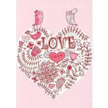 Love Birds - Tree Free Greeting Card - 14500