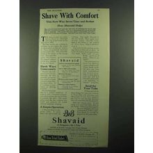 1919 Bauer & Black Shavaid Ad - Shave with Comfort