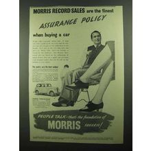 1939 Morris 12-4 Car Ad - Record Sales Assurance Policy