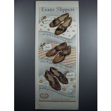 1948 Evans Slippers Ad - Ambassador, Senator, Cherokee