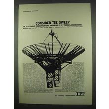 1962 ITT Federal Laboratories Ad - Consider the Sweep