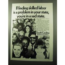 1969 South Carolina State Development Board Ad - Labor