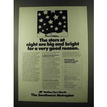1973 Dallas / Fort Worth Texas Ad - The Stars