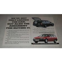 1989 Vauxhall Carlton Voyager Car Ad - We've not only loaded the car
