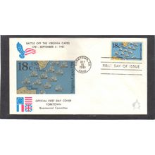 FDC Andrews Cachet 1938 18c Virginia Capes (Cachet-U/A) CV00768