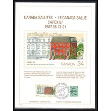 Card Event Cancel 87-06-21 Canada 2 Stamps CAPEX '87 Box0071