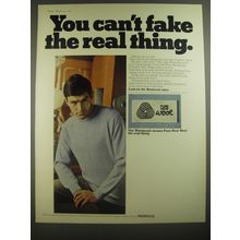 1967 Woolmark Pringle Ilford Sweater Ad - You can't fake the real thing