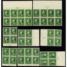 408, MNH 1¢ VF Position Multiples GREAT GROUP! - * Stuart Katz