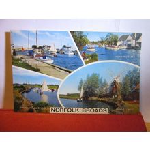 multiview, NORFOLK BROADS. unused postcard by J. Salmon #