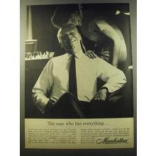 1960 Manhattan Shirts Advertisement - The man who has everything