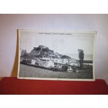MONT ORGUEIL CASTLE, GOREY, JERSEY vintage postcard by E T W Dennis 1949 pm =
