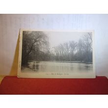 PARIS. BOIS DE BOULOGNE, LE LAC, FRANCE used antique postcard 1904 pm =