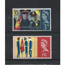 GB.Salvation Army Centenary set of 2.Mounted Mint.Jul25b