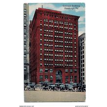 Postcard USA PA Pennsylvania Pittsburgh Carnegie Building skyscraper posted 1917