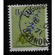 UGANDA 1969 FLOWES 20c COLEUS BARBATUS SG 134 FINE USED#2