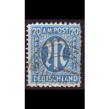 GERMANY Alliiert AmBri [1945] MiNr 0026 b B ( O/used )