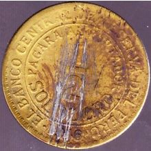 1946 Peru 1 Half Sol Coin