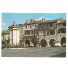 EYMET, DORDOGNE used postcard 1986 postmark =