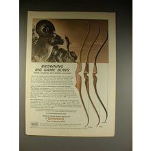 1966 Browning Big Game Bow Ad - Explorer, Safari, Nomad