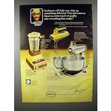 1978 Sunbeam Blender & Mixer Ad - Shirley Jones