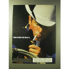 1989 Marlboro Cigarettes Ad - Come to where the flavor is
