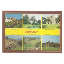 multiview,, JEDBURGH, SCOTLAND . unused vintage postcard 1988 =
