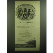 1947 Belmont Park Racetrack Ad - America's Greatest Racing