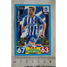 2017/18 Match Attax 43 Markus Suttner, Brighton & Hove