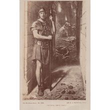 EJ Poynter Faithful Unto Death Real Photo Painting Postcard