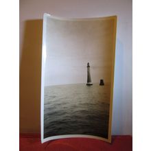 EDDYSTONE LIGHTHOUSE, CORNWALL vintage photograph 90 x 133 mm =