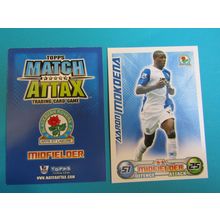 Aaron Mokoena - Blackburn Rovers - Match Attax 2008/09 Football Card