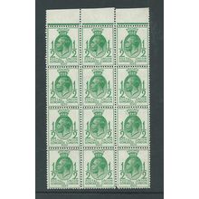 a george v puc sg434 sg 434 mnh block of 12 mnh large multiple