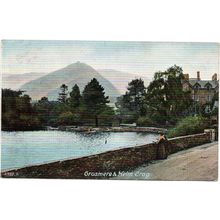 PRINTED POSTCARD OF GRASSMERE AND HELM CRAG CUMBRIA (4239)