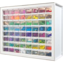 IRIS USA Bead Organizer Storage Bin Drawer Cabinet, 64-Drawer Plastic Organizati
