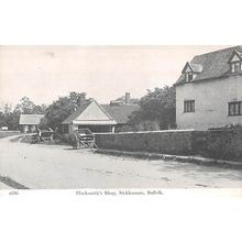 Blacksmith's Shop, Sicklesmere, Suffolk : Pawsey printed postcard 1686