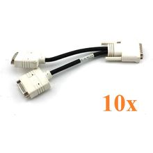 Lot of 10 - HP DMS-59 TO DUAL DVI-I Y SPLITTER ADAPTER VIDEO CABLE 338285-009