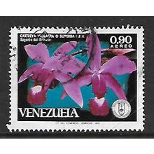 VENEZUELA 1971 ORCHIDS 90c CATTLEYA VIOLACEA SG 2279 FINE USED
