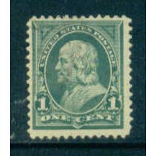 Used 279 1c Benjamin Franklin Fine M04276