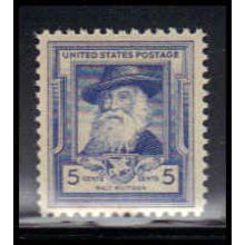867 5c Walt Whitman Fine MNH KA2858